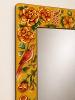 آینه کنسولی نقاشی دست روی چوب ترمو - Image 2